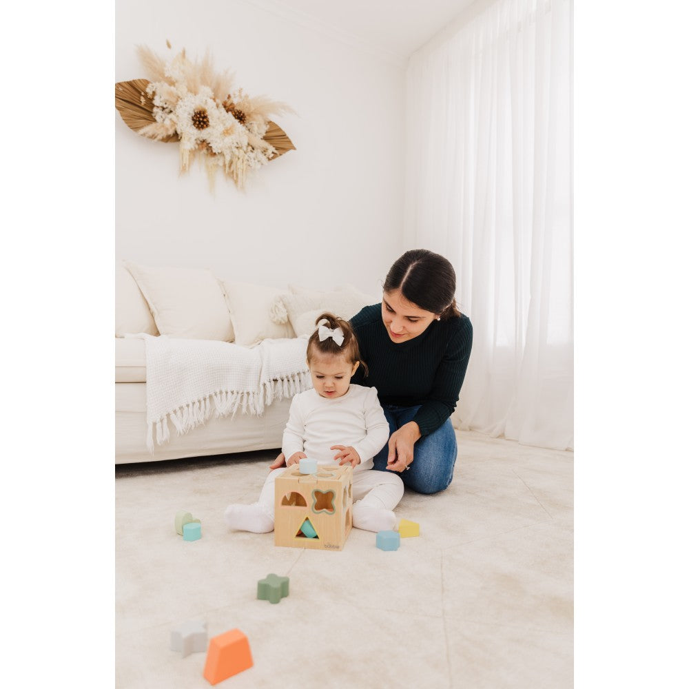 Bubble Wooden Shape Sorting Cube