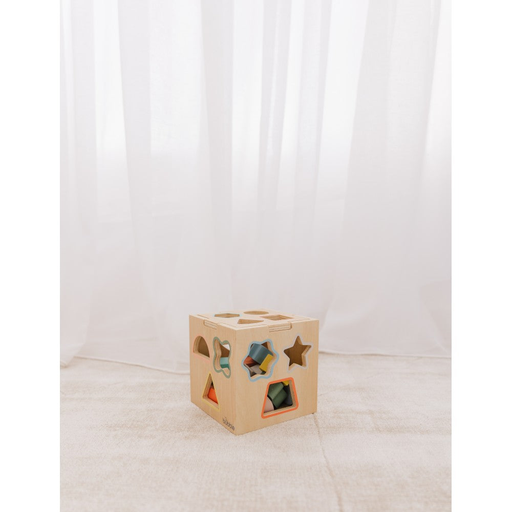 Bubble Wooden Shape Sorting Cube