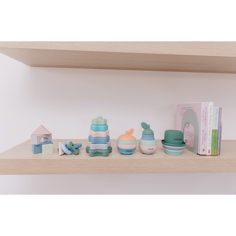 Bubble Silicone Stacking Apple Teether