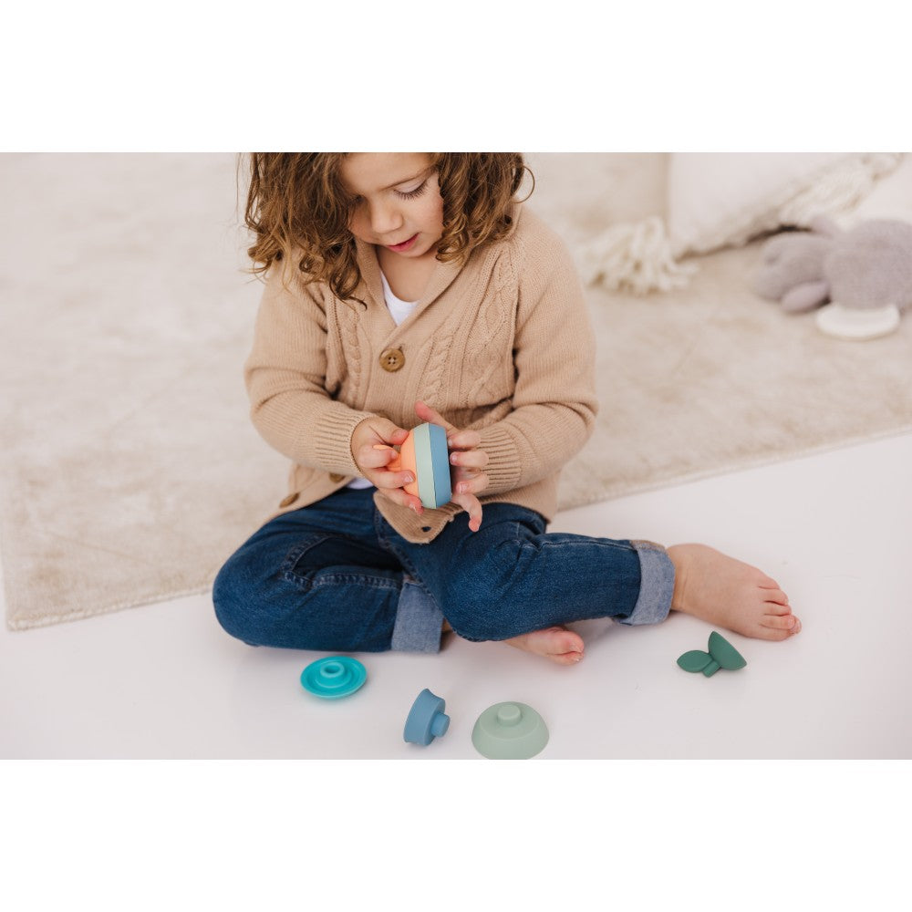 Bubble Silicone Stacking Apple Teether