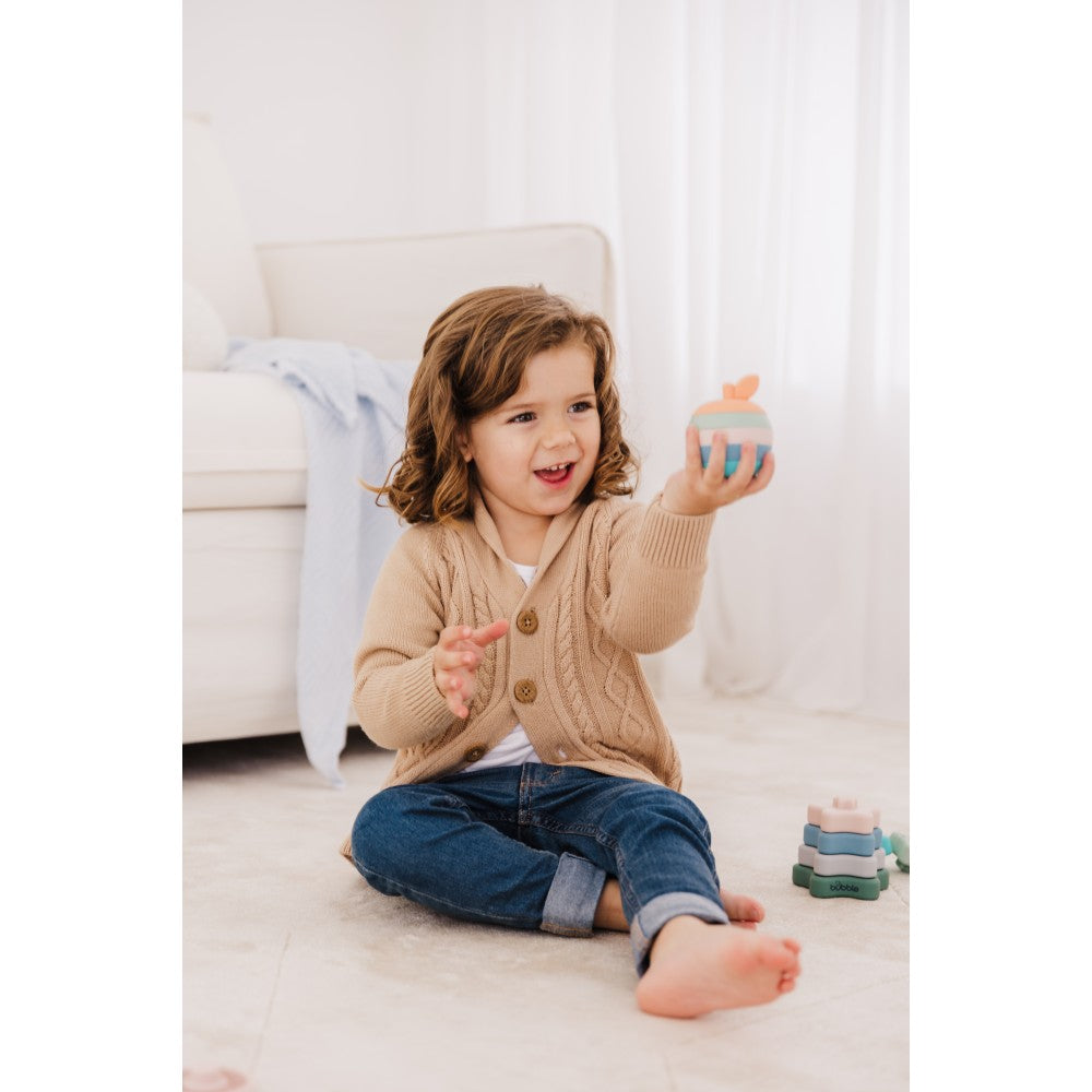 Bubble Silicone Stacking Apple Teether
