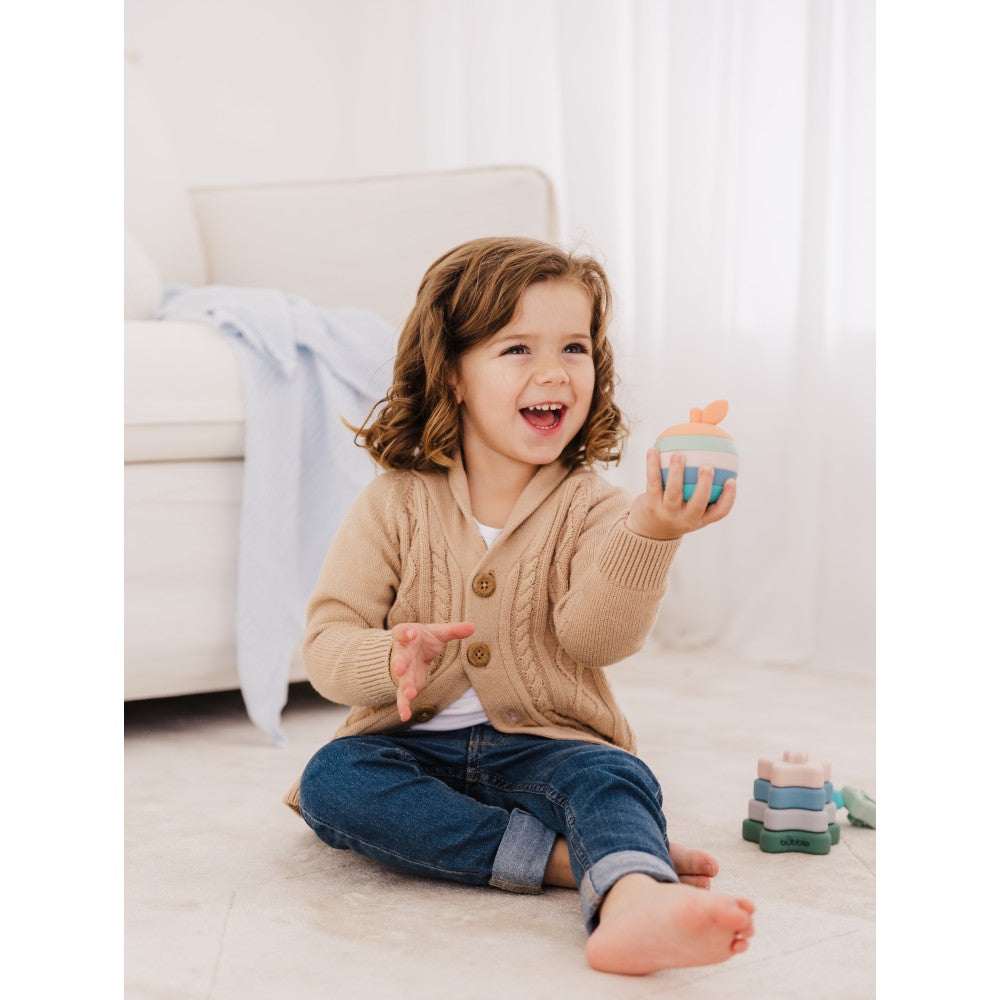 Bubble Silicone Stacking Apple Teether