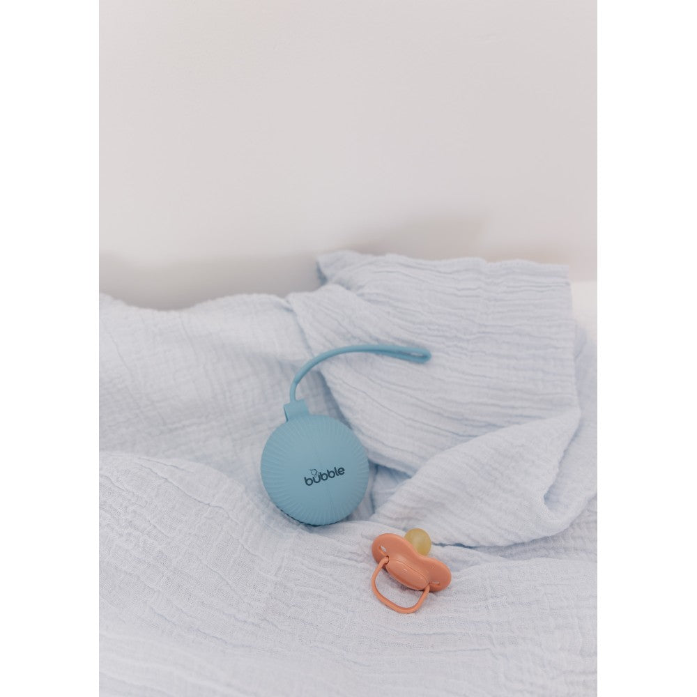 Bubble Silicone Pacifier Holder - Blue