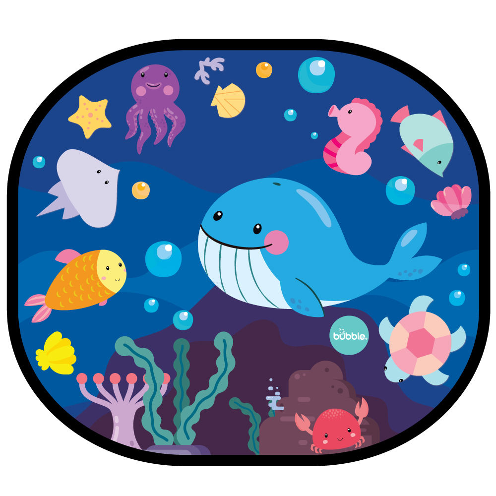 Bubble Cling Sunshade - Under the Sea (2 pcs)