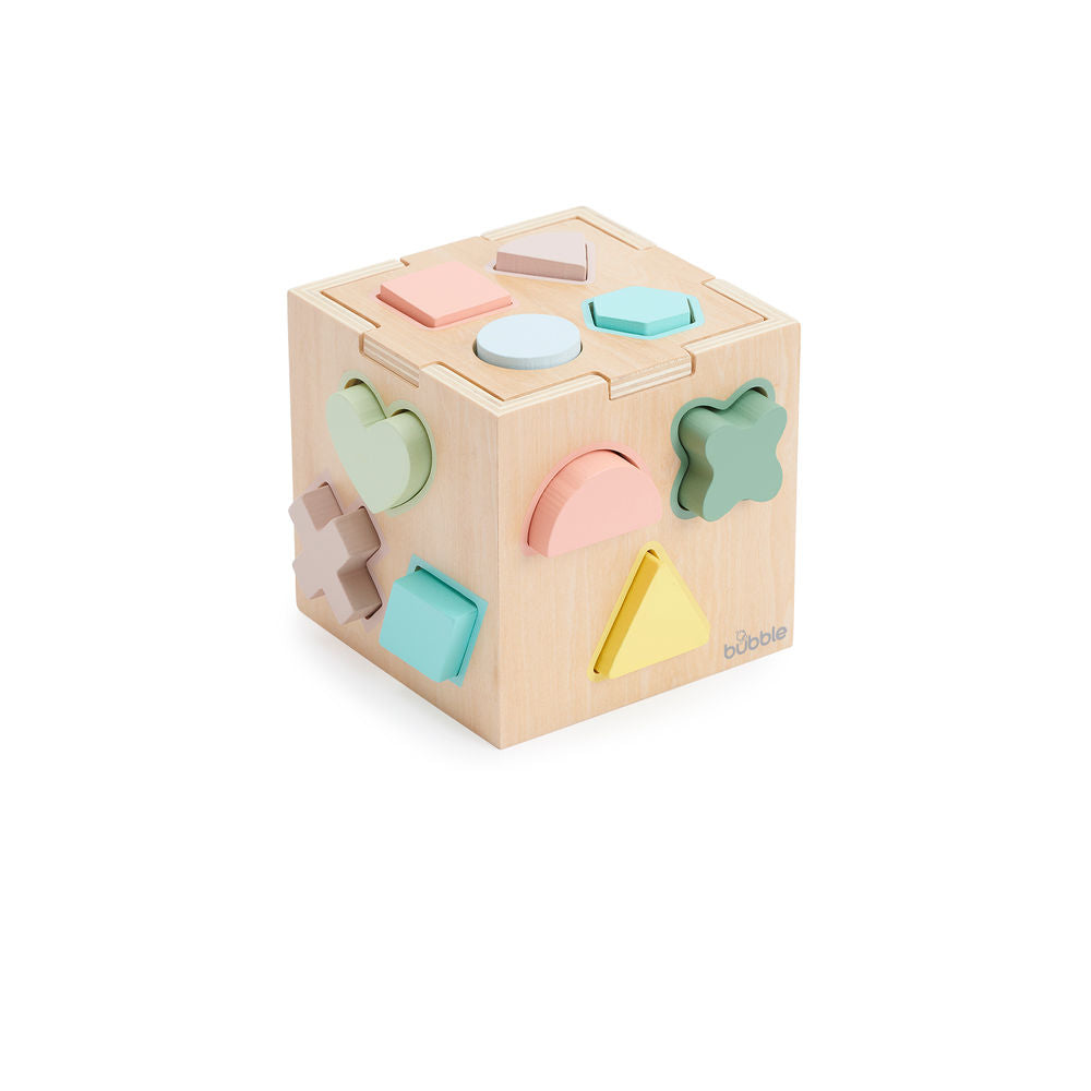 Bubble Wooden Shape Sorting Cube