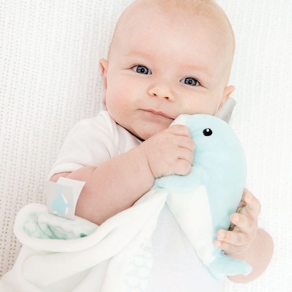 Bubble Comforter - Tusky the Narwhal