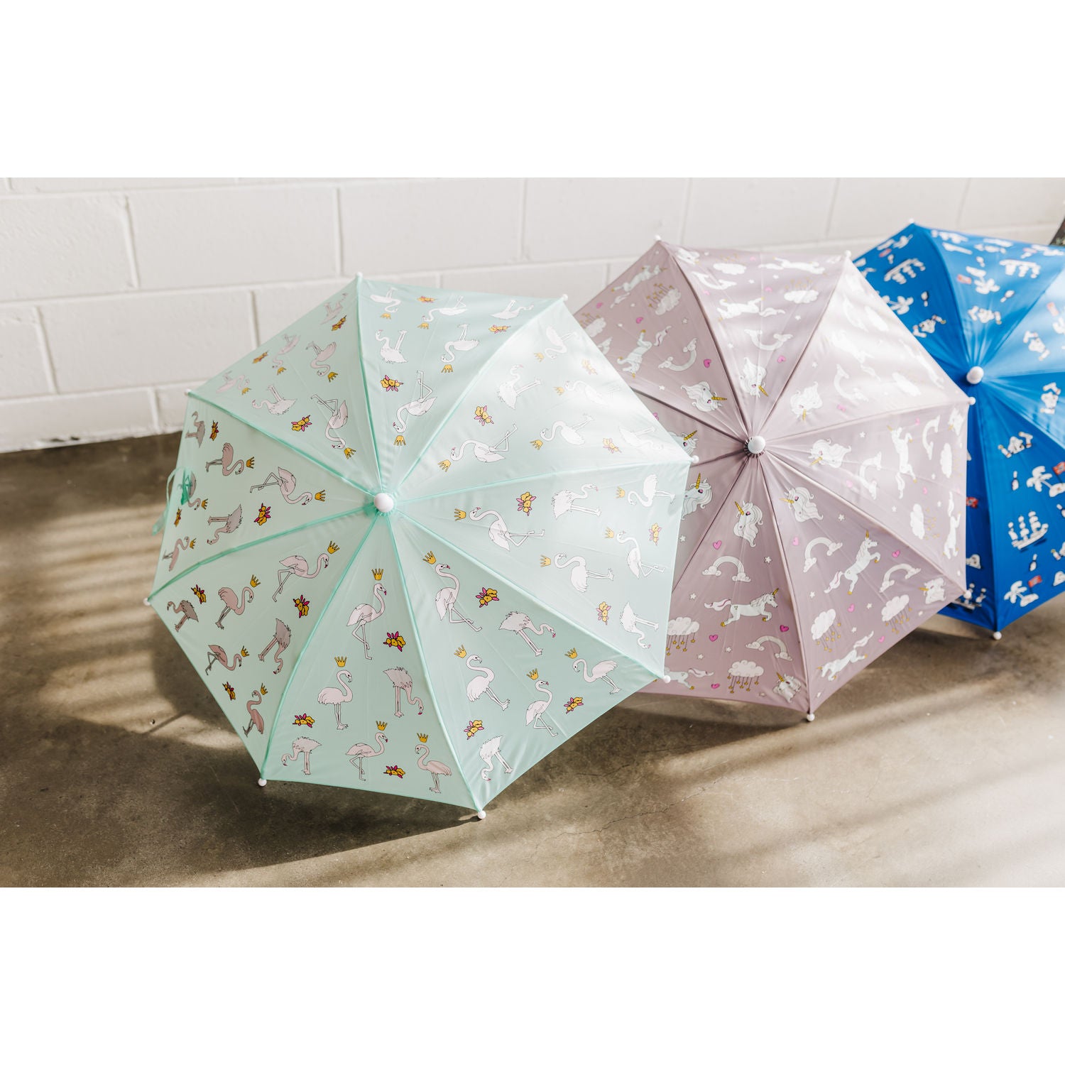 Bubble Magical Colour Changing Umbrella - Flamingo